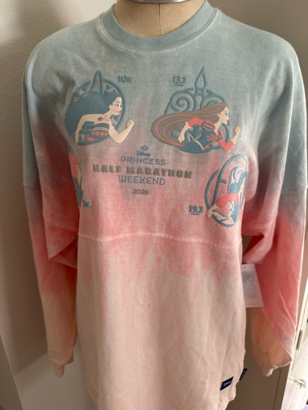 RunDisney 2026 Tie-Dye Princess Half Marathon Weekend Spirit Jersey M new